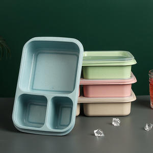 Venta al por Mayor de Loncheras Térmicas Portátiles Syh677 para Adultos y Niños, Aptas para Microondas, con Pajitas de Trigo, para la Escuela - Product Image 4