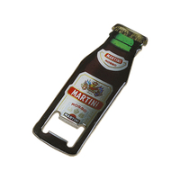 Bar souvenir à sublimation bon marché en gros Ouvre-bouteille en vrac vierge en métal acier inoxydable carte bière personnalisé