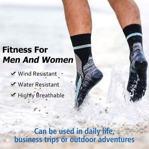 Waterproof <b>Socks</b> Unisex <b>Winter</b> Warm Breathable Cushioned Skiing Custom Ankle Black Athletic <b>Socks</b> Men - Product Image 3