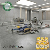 Ligne de production d'huile végétale automatique 400-2000BPH axée sur le ROI avec système anti-goutte et sécurité hygiénique pour seaux ovales de 10-30L