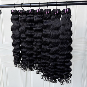 Extensiones de Cabello Humano Virgen Ondulado Camboyano de Alta Calidad, Color Natural, Doble Trama, Sin Caída, Venta al por Mayor Directa de Fábrica - Product Image 2