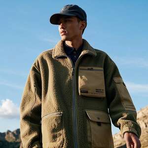 <span class=keywords><strong>Veste</strong></span> en <span class=keywords><strong>laine</strong></span> pour hommes à col montant personnalisée d'usine <span class=keywords><strong>Veste</strong></span> en <span class=keywords><strong>laine</strong></span> à fermeture éclair avec poche de couleur unie brodée <span class=keywords><strong>Veste</strong></span> en <span class=keywords><strong>laine</strong></span> Sherpa - Product Image 3