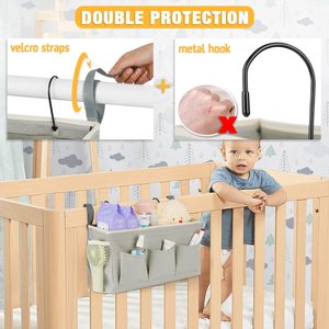 <strong>Bedside</strong> <strong>Caddy</strong> <strong>Bedside</strong> Organizer <strong>Bedside</strong> Storage <strong>Caddy</strong> with Fixed Straps and Water Bottle Holder for Home - Product Image 4
