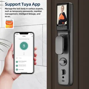 Aidmi Tuya приложения, сенсорный экран отпечатков пальцев, портативный домашний высокий уровень безопасности, противоугонная сирена, конфиденциальность, умные дверные замки