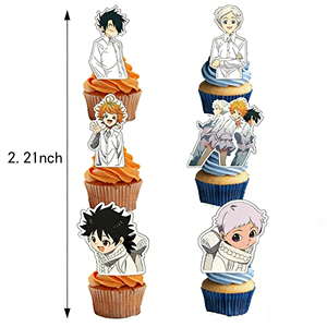 Juego <span class=keywords><strong>de</strong></span> Artículos para Fiesta <span class=keywords><strong>de</strong></span> The Promised Neverland, Decoraciones para Fiesta, Pancarta, Globos, Adornos para Cupcakes, Artículos para Fiesta <span class=keywords><strong>de</strong></span> Fans del Anime - Product Image 5