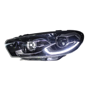 Feux de voiture pour VW <span class=keywords><strong>Scirocco</strong></span> R 2009-2017, phares LED, feux de jour <span class=keywords><strong>DRL</strong></span>, feux de brouillard, clignotants, feux de croisement, feux de route, lentilles de projecteur, accessoires - Product Image 4