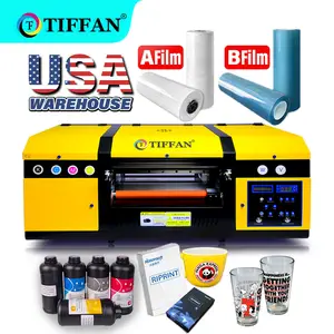 TIFFAN A3 stiker 30cm pelaminasi otomatis UV DTF Printer untuk casing ponsel akrilik Souvenir pena AB Film A3 UV DTF Printer