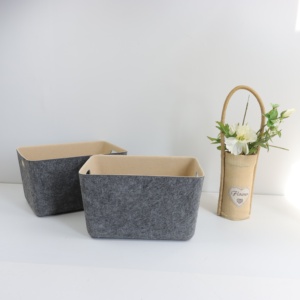 Wholesale Add logo Color Choose Felt Mold <b>Bin</b> Home Storage Organizer - Product Image 4