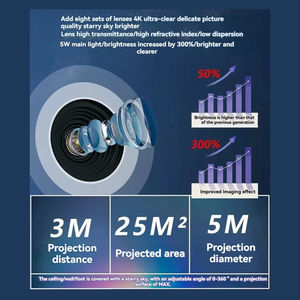 Proyector de Planetario con Luz de Estrellas, Lámpara Proyectora Giratoria de 360° para Dormitorio, Regalo para Niños y Adultos - Product Image 6