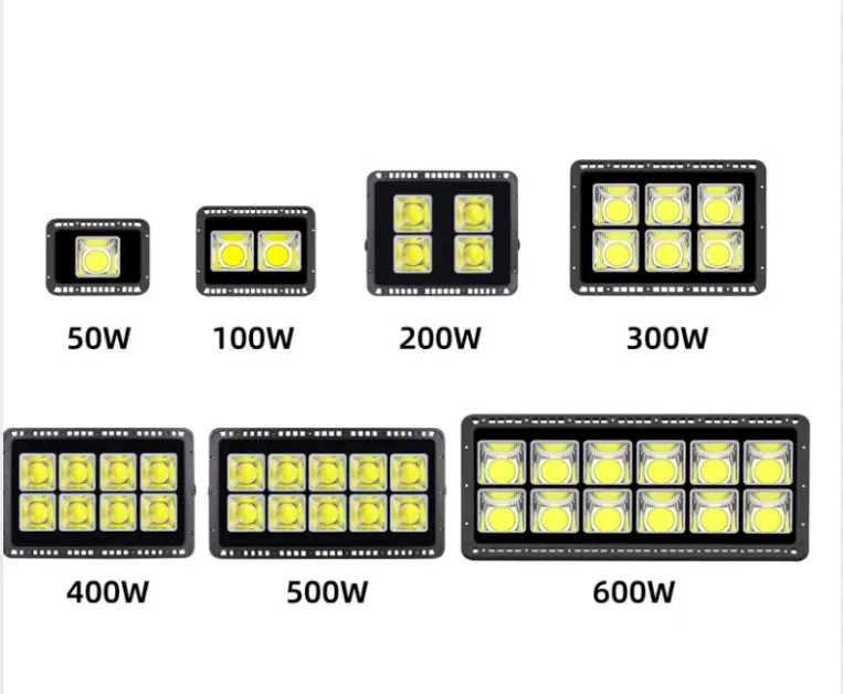 ฟลัดไลท์ LED สำหรับงานวิศวกรรมกลางแจ้ง IP65กันฝน50W100W150W200W ความสว่างสูง