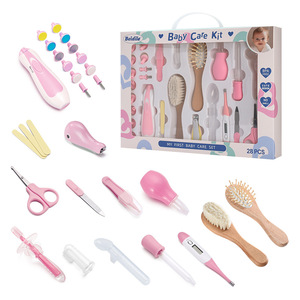 Ensemble de soins 28 pièces pour nouveau-né de 0 à 12 mois, comprenant un ensemble de coupe-ongles et une brosse à <span class=keywords><strong>cheveux</strong></span> - Product Image 1