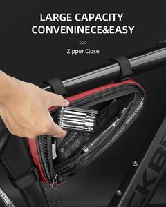Échantillon gratuit Pack de cadre avant de vélo en gravier entièrement étanche Sac à tube supérieur de vélo de route vtt à boulonner avec ouverture magnétique à une main - Product Image 5