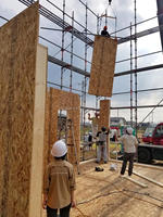 Panel Aislante Estructural para Paredes, Kit de Vivienda Prefabricada, Paneles Modulares SIP de EPS y OSB, Precio de Fábrica en China