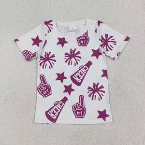 Camisetas Casuales de Poliéster/Algodón Ecológicas para Niñas, 8 Colores, al por Mayor, para el Día del Partido, Yoga, Actividades, Equipo, Verano - Product Image 6