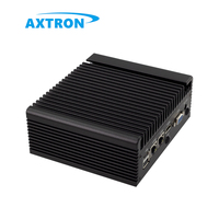 Dual LAN Dual Serial 6 puertos USB Intel I5 8250U 4G/WiFi Fanless Box PC para uso industrial Nuevo con enchufes AU/US