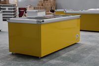 Congélateur îlot à double température avec porte coulissante 400L pour supermarché