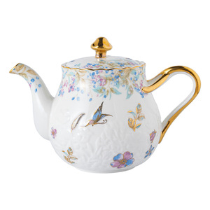 Service à thé de l'après-midi <span class=keywords><strong>en</strong></span> céramique colorée de style pastoral Secret Garden, luxe léger et rétro, avec tasses, soucoupes, théière et sucrier - Product Image 5