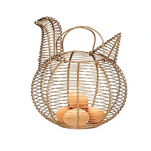 Cesta Porta Huevos de Hierro con Diseño Único, de Primera Calidad, con Tamaño y Forma Personalizados, Soporte para Almacenamiento de Huevos - Product Image 1