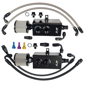 Kit de raccordement rapide haute performance BJR avec réservoirs de récupération et robinet de <span class=keywords><strong>vidange</strong></span> préinstallé AN6 AN8 AN10 pour améliorations de course - Product Image 1