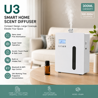 Diffuseur d'arômes commercial OEM Crearoma 300 ml, fabricant de diffuseurs d'arômes intelligents, boîtier métallique, contrôle Bluetooth et WiFi