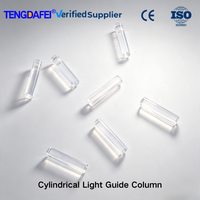 Tube optique cylindrique en PMMA de qualité supérieure, haute transmission, extrémités polies pour panneaux et appareils, personnalisable OEM