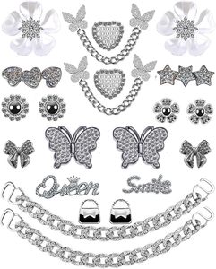 Breloques de chaussures scintillantes, strass de créateur, chaînes bling, accessoires pour chaussures pour femmes et filles, bijoux, accessoires de décoration de chaussures DIY - Product Image 1