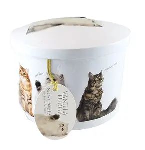 निर्माता कस्टम प्रिंटिंग 1 किलो 2 किलो पालतू भोजन टिन कैन पैकेजिंग हैंडल के साथ खाली कनस्तर ढक्कन के साथ कुत्ते बिल्ली पालतू जानवरों के लिए बड़े आकार