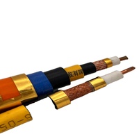 Cable Coaxial Blindado 50-9 con Cubierta Exterior Amarilla Anti-interferencias, Cable de Señal Estable para Instalación de Cableado de Señal