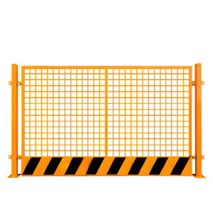 Clôture de sécurité de chantier temporaire 1800x1200mm, <span class=keywords><strong>maille</strong></span> <span class=keywords><strong>50x50</strong></span>, tube 20x20, haute visibilité pour la sécurité des zones de travail et le contrôle des foules - Product Image 1