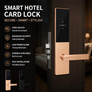 Cerradura Inteligente para Puerta de Hotel con Control por Aplicación Tuya, Código PIN, Huella Dactilar, Reconocimiento Facial 3D y Control Remoto, de Aleación de Aluminio - Product Image 2