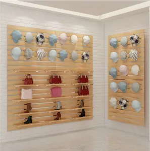 Melamine Board Factory Direct Sale Display Shelves MELAMINE GROOVED SLATWALL Slot MDF Board