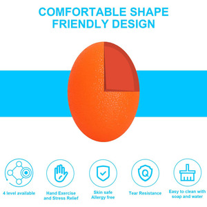 Bóng Tập Thể Dục Tay Hình Quả Trứng Bóng Giảm Căng Thẳng Cho Người Lớn Và Trẻ Em Dụng Cụ Tập Sức Mạnh Tay Trị Liệu Phục Hồi Chức Năng Cổ Tay - Product Image 5