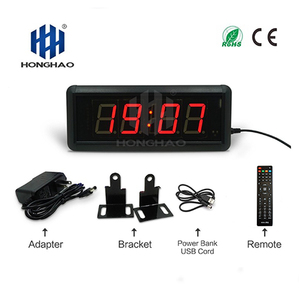 Honghao รีโมทคอนโทรล HH:MM นับถอยหลัง <span class=keywords><strong>LED</strong></span> ขนาดใหญ่นาฬิกา chronometer - Product Image 5