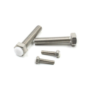 <strong>Customized</strong> High Strength 1/2'' UNC UNF Stainless Steel A2-70 A4-70 A4-80 M2 M3 M4 M5 M6 8mm 12mm 16mm Grade 8.8 DIN933 Hex <strong>Bolt</strong> - Product Image 1