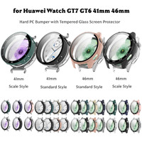 Casing GT7 41mm 46mm dengan Pelindung Layar untuk Huawei Watch GT 7, Casing Pelindung Bumper PC Keras untuk Huawei Watch GT 6