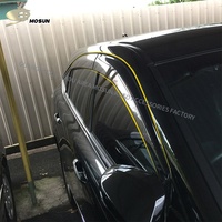 Visière de fenêtre d'injection Pickup Vent Weather Shield Deflector Wind Breaker Rain Guard pour TOYOTA HARRIER XU60 2013-2020