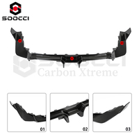 Kit carrosserie diffuseur arrière inférieur en fibre de carbone sèche, style AD, trois pièces avec ailerons, pour BMW G87 M2 2023-2029
