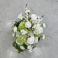 Centre de table artificiel pour mariage, arrangement floral en soie de roses et de delphiniums, boule de fleurs pour événements, fêtes, décoration de table d'hôtel