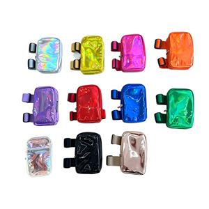 Sac de Cuisse Holographique de 8 Pouces pour Carnaval, Étanche et Brillant, avec Sangle Élastique Réglable, à partir de 10 Pièces - Product Image 2
