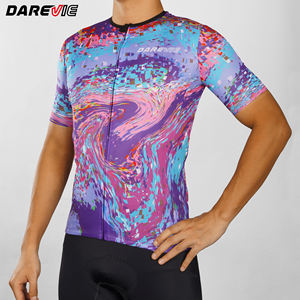 Vêtements de cyclisme Darevie, style néon, maillots de vélo pour hommes, manches courtes - Product Image 1