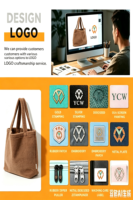 Sac fourre-tout en polaire doux brodé couleur unie pour femme, avec fermeture éclair, idéal pour le quotidien et les activités de plein air, sac à suspendre pour poussette - Grande Vente