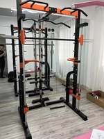 Dinuo Factory Supply High Polea Power Squat Rack Barbell Stand Smith Machine Lat Pull Down Low Row Plate Loaded Machine