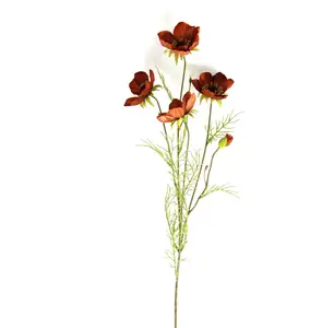 สเปรย์ดอกไม้ประดิษฐ์สำหรับงานแต่งงานลวดพลาสติกโพลีเอสเตอร์สีม่วงแดง83ซม. ออกแบบโลโก้ของคุณเอง