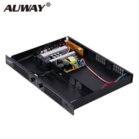 Profesyonel 350W X2 1U Rack Tipi 2 Kanallı D Sınıfı Güç Amplifikatörü 4/8 Ohm DJ PA Ses Sistemi için