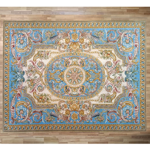 Cổ Điển Cổ Điển Pháp Thiết Kế 120 Dòng <span class=keywords><strong>HandKnotted</strong></span> <span class=keywords><strong>Wool</strong></span> <span class=keywords><strong>Carpet</strong></span> Nhà Trang Trí Thảm Và Chăn - Product Image 2