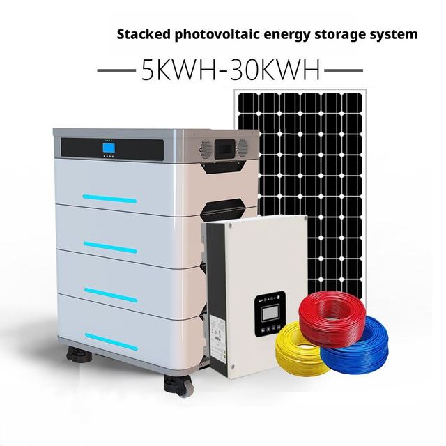 All in One Home Solar Energy Storage System 10kWh 15kWh 20kWh Stackable LiFePO4 Battery Inverter MPPT off Grid 6000 Cycles CAN