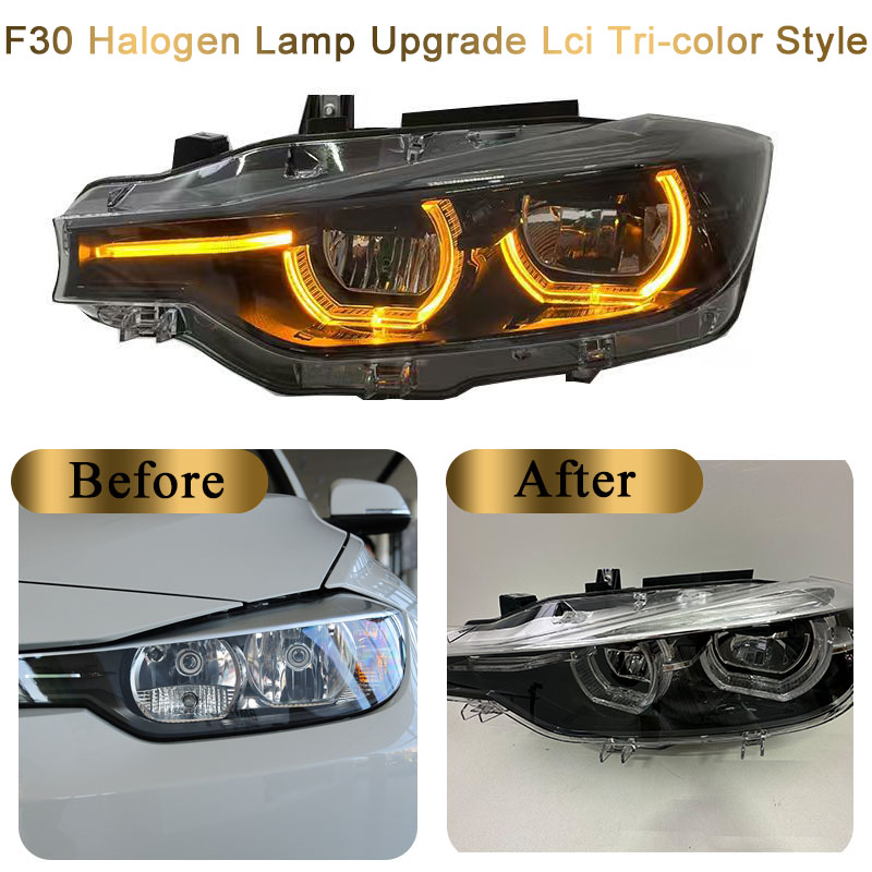 La versión original del faro es halógena.