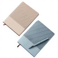 Carnet de notes en cuir PU A5 avec couverture en papier épais imprimé de qualité supérieure – Agenda d'écriture et planificateur – Cadeau 2024-2025