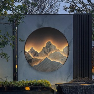 Outdoor Waterproof Rock Slab <b>Landscape</b> Mural Light Led Ip65 Courtyard Garden <b>Lighting</b> Fixture ZS026 - Product Image 4