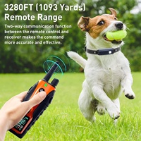 Ferngesteuertes Hundetrainingsgerät mit Piepton-, Vibrations- und Schockmodi, Bellkontrollhalsband mit zwei Halsbändern zum Training von zwei Hunden